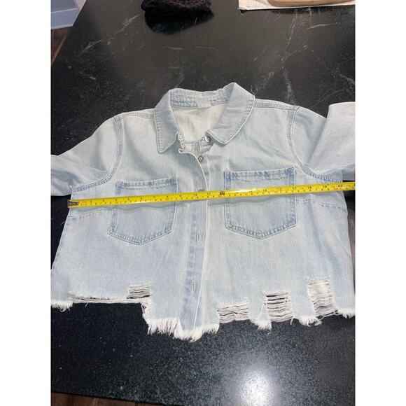 NWT NoBo  Cropped Jean shirt or jacket JR 11-13 - Picture 9 of 10